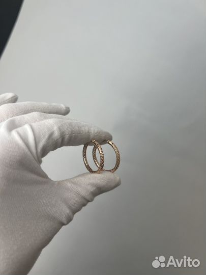 Золотые серьги 585 проба конго