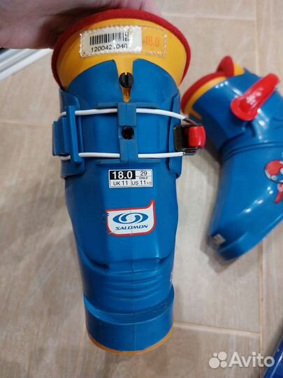 Горные лыжи ботинки детские комплект