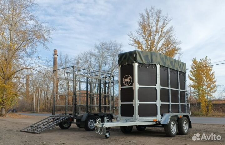 Легковой прицеп коневоз с документами от завода