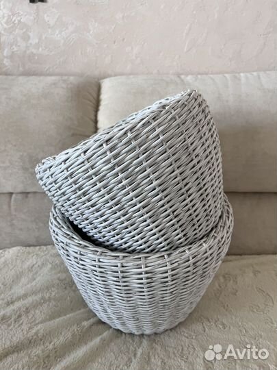 Кашпо из ротанга