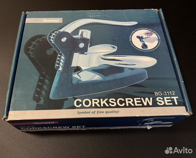 Рычажный штопор Bergner BG-3112 на подставке