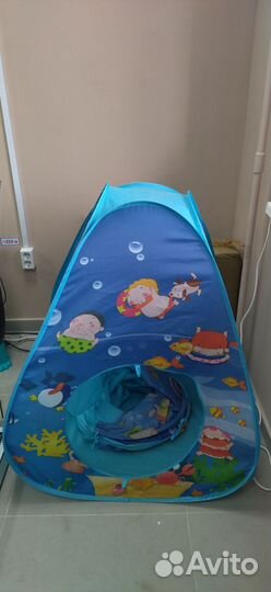 Детская игровая палатка с тоннелем и шариками