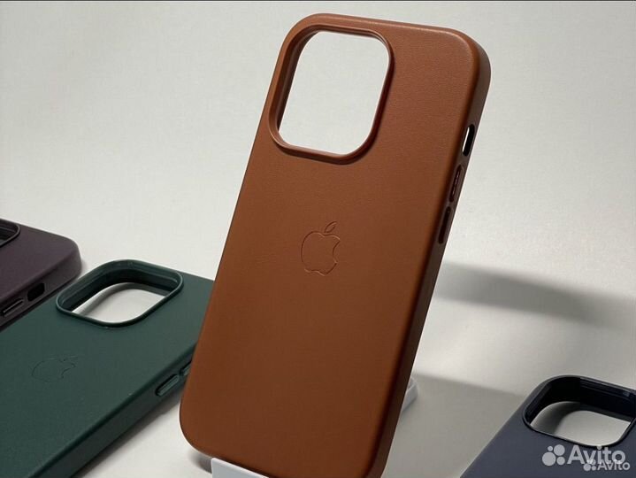 Кожаный Чехол на iPhone 14 pro leather case