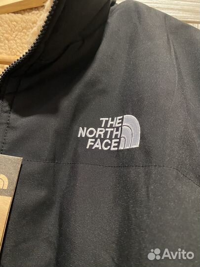 Куртка двухсторонняя the north face шерпа new