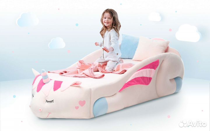 Детская кровать мягкая