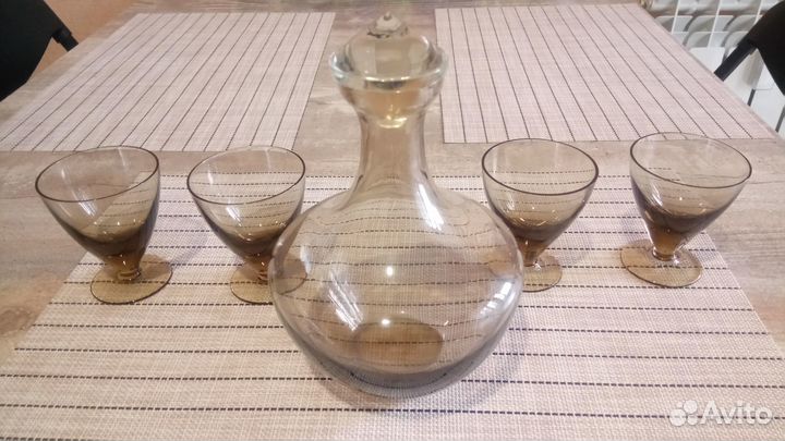 Графин с рюмками cccp