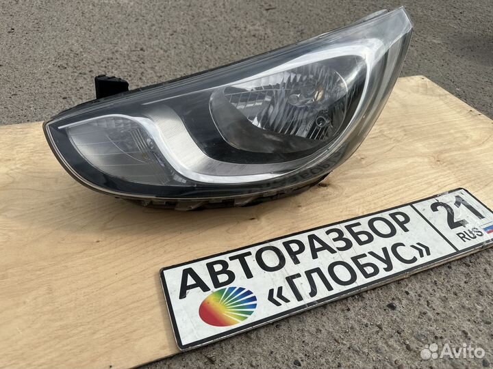 Фара левая Hyundai Solaris