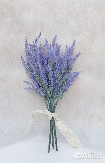 Искусственные цветы зелень, лаванда