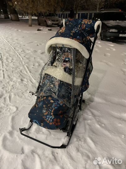 Детские санки коляска бу