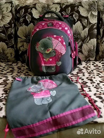 Школьный рюкзак для девочки(в отличном состоянии)