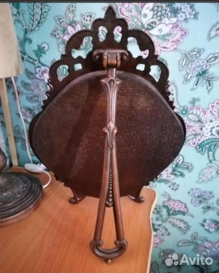 Зеркало настольное СССР бронза