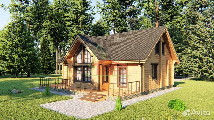 Дом из бруса 11х10