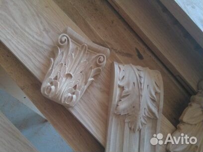 Резные элементы из массива изделия чпу