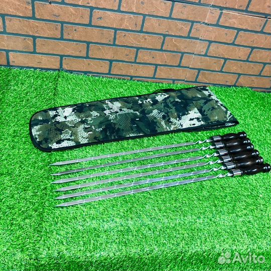 Набор шампуров для шашлыка 6шт. в чехле