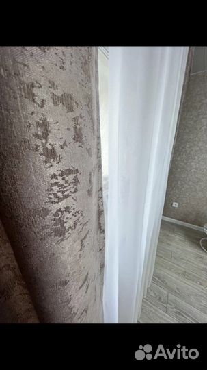 Комплект готовых интерьерных штор Мрамор