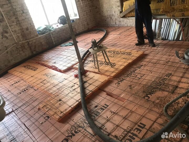 Полусухая стяжка пола 24 часа