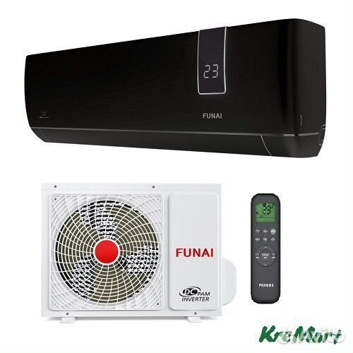 Кондиционер Funai bushido Черный, inverter