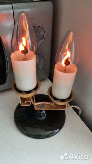 Светильник СССР (ночник горение свечи)