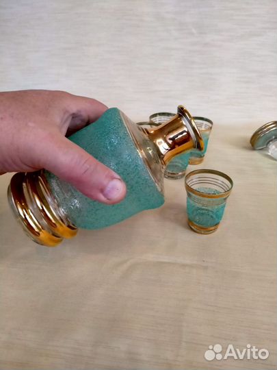 Графин со стопками Обсыпной