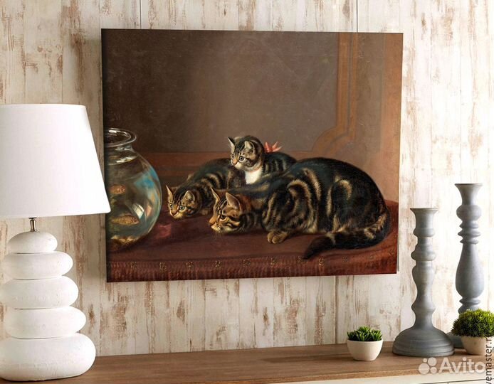 Картина Кошка с котятами