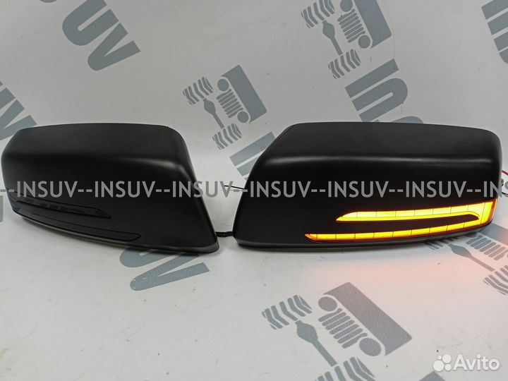 Накладки на зеркала Нива urban стиль AMG с повт