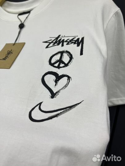 Футболка nike stussy шикарная (стиль 2024)