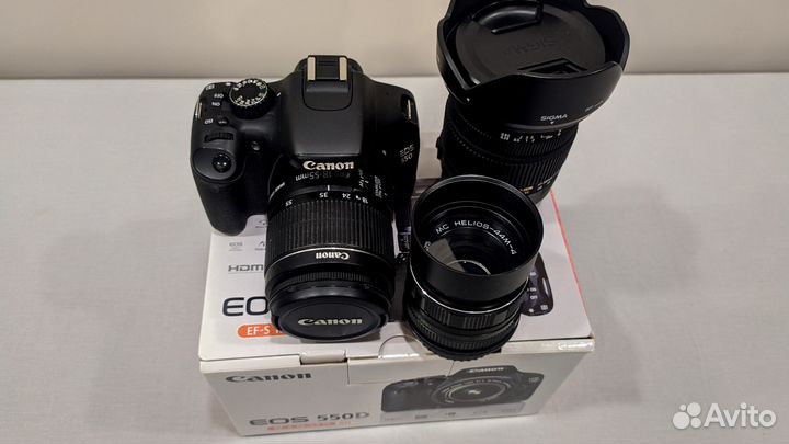 Canon eos 550d с объективами