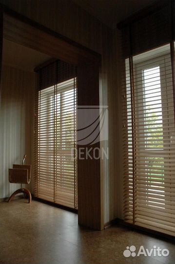 Деревянные жалюзи с замером и установкой