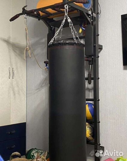 Боксерская груша 30кг 100см с ппу Травмобезопасная
