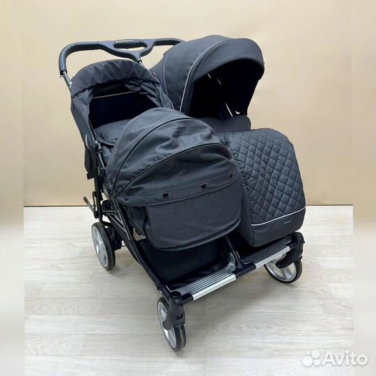Коляска 2 в 1 для двойни