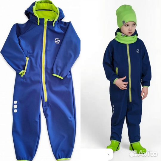 Комбинезон softshell 92, smail, синий