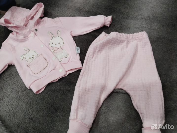 Пакет вещей для девочки р.60-68