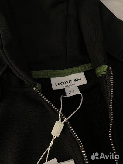 Зип Худи Lacoste черный мужской