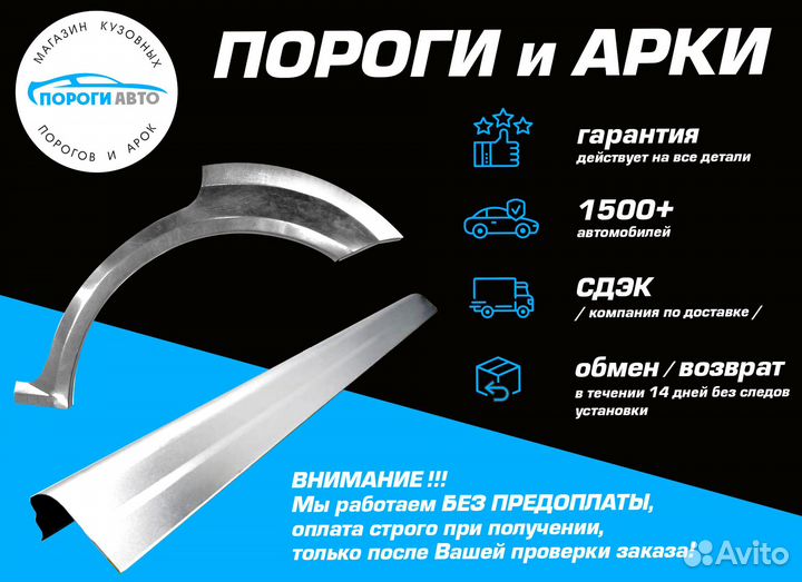 Ремонтные арки Honda Domani 2