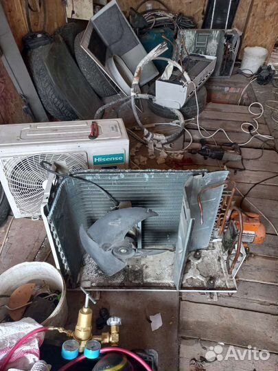 Наружний и внутренний блок кондиционера б у