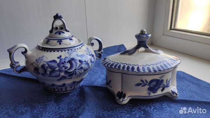 Посуда гжель разная