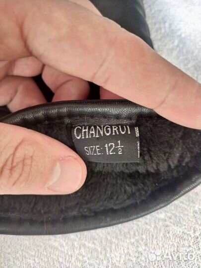 Перчатки зимние, эко кожа