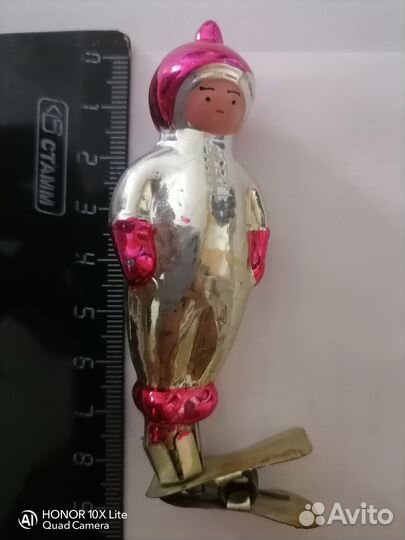 Елочная игрушка космонавт СССР