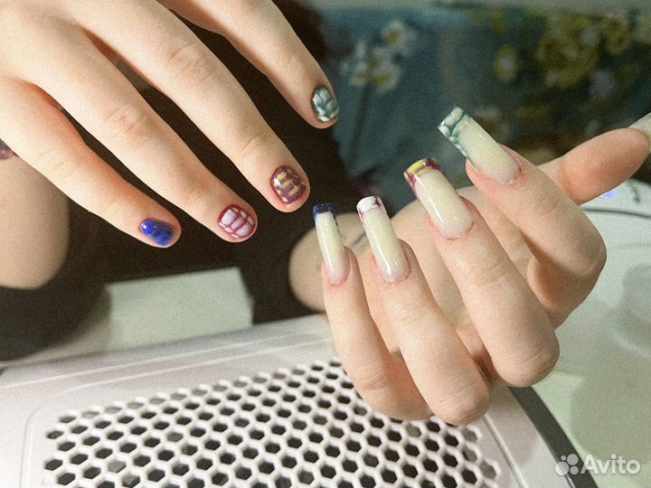 Наращивание ногтей и гель лак