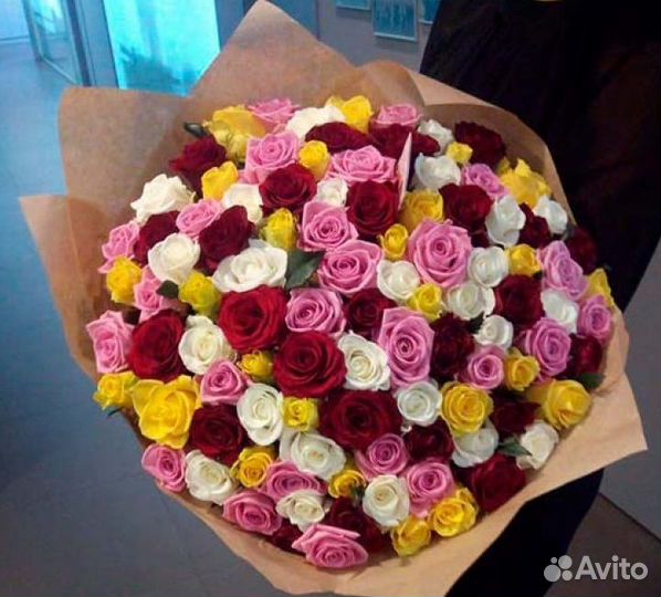Розы Цветы Букеты 15 25 51 101 201 опт