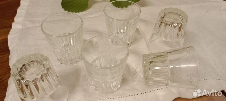 Стопки 50 мл ; Стаканчики 80 мл Хрусталь СССР