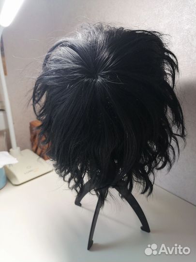 Парик черный короткий