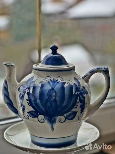 Чайник заварочный гжель