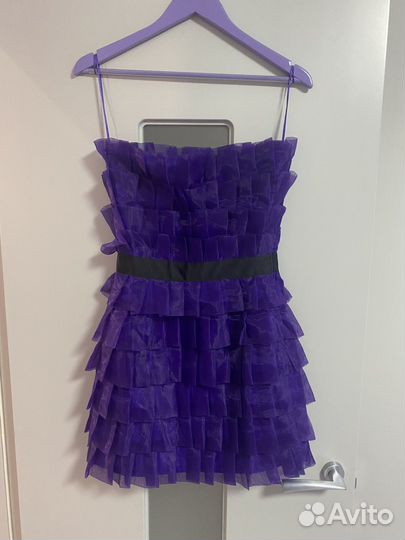 Платье topshop xs-s фиолетовое
