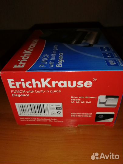 Дырокол erich krause «Elegance»