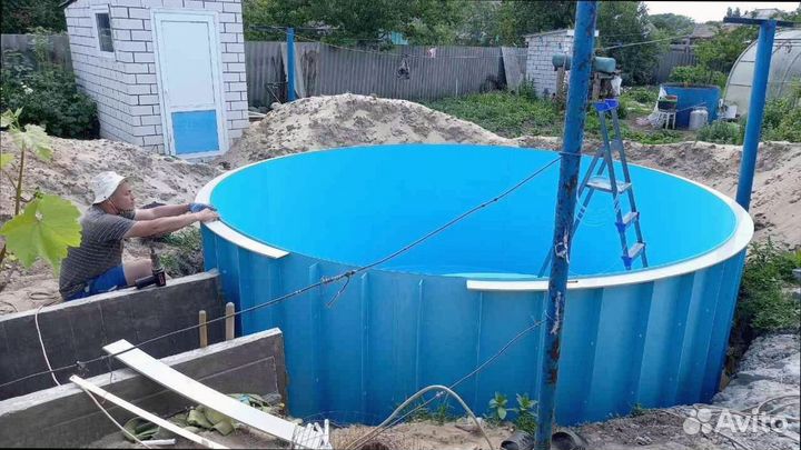 Пластиковый круглый бассейн от производителя