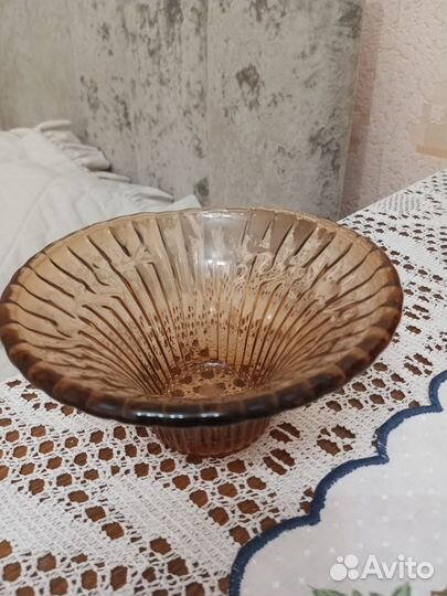 Вазы СССР карамельное стекло