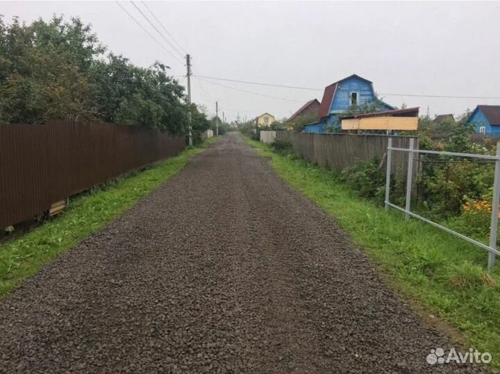 Дорожные работы. Отсыпка участка