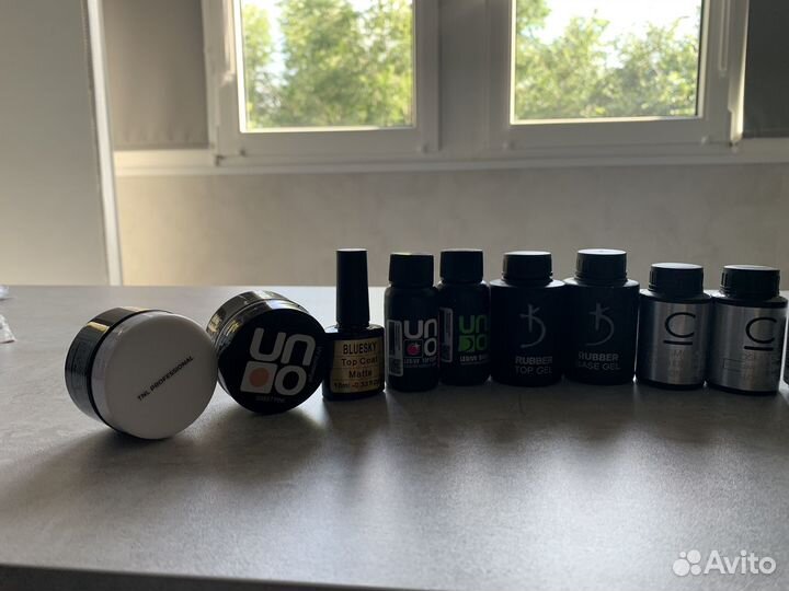 Гель для наращивания ногтей топ база пакетом