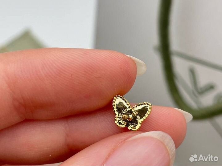 Van cleef arpels серьги бабочка